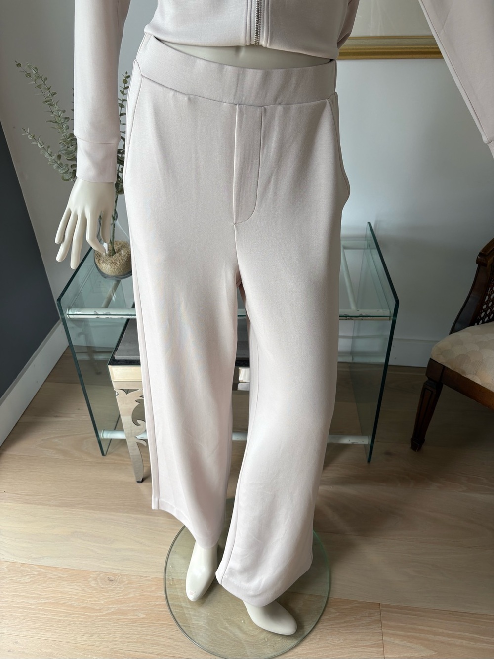 Inwear Women's Wide-Leg Ponte Knit Pants in Light Blush